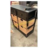 Wooden stand w/ 6 drawers