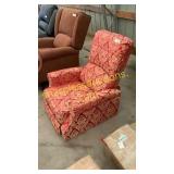 Upholstered recliner chair