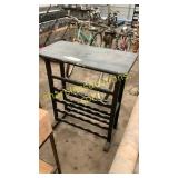 Table with wine rack