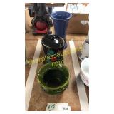 Art pottery vases and jar
