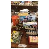 Puzzles, coasters, egg cocker, misc