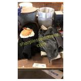 Leather vest, coats, bonnet