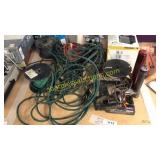 Extension cords, wire rolls, power heater