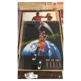 Framed basketball posters