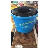Garden edging, large plastic bucket