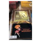 Framed art, cognac monnet wall hanging