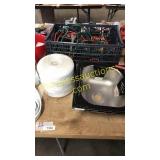 Sink, rope, extension chords, misc