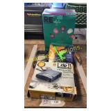 Hard/Zip drive, floor lamp, misc