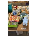 Pitcher & bowl set, games, racquet, bunny
