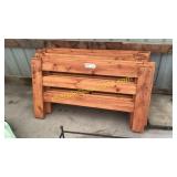 Wooden bed pieces