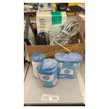 Coaxial cable, pool filters