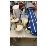 Water filter/pitcher, pots, assorted household
