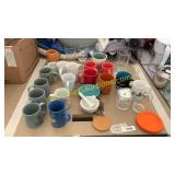 Assorted mugs & glassware