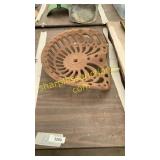 Metal tractor seat