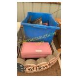 Sign, assorted tools