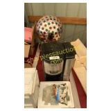 Hamilton Beach coffeemaker, snow globe, disco ball