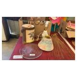 Lamp, decorative plate, hangers, picture