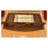 Mirrored wall coat hanger