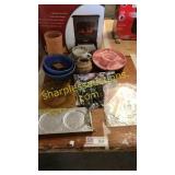 Dishes, pottery, door handles