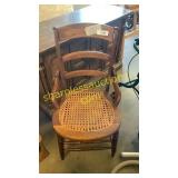 Caned seat chair