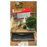 Laser toner cartridge, assorted household goods