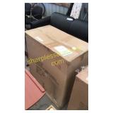 Farm house barn door cabinet