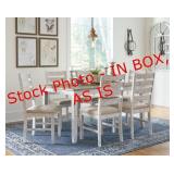 Scratch/Dent Table and 6 chairs D394-425