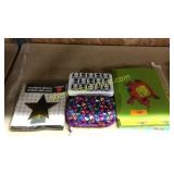 Pencil cases, folders, mirror