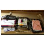 Pouches, folders, shelves