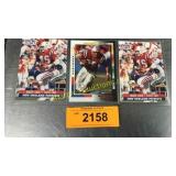 Three Marv Cook football cards