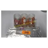 Three Howdy Doodie  glasses