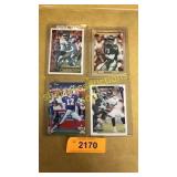 Randall Cunningham, Jim Kelly, Ray Lewis FB cards