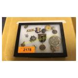 Collection of military pins, miscellaneous