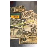 11 WWII bank notes