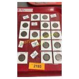 Sheet of world coins