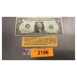 Joseph Barr $1 note(rare)