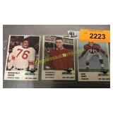 NY Giants football cards, 1961 Fleer