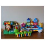 VTech caterpillar.  Mega blocks