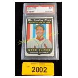 Graded 1959  Topps baseball card Gene Oliver