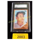 Graded 2010  Topps baseball card  Mickey Mantle.