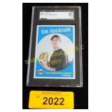 Graded 2008 Topps baseball card Tim Lincecum.