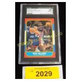 Graded 1986-87 Fleer basketball card Buck