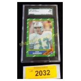 Graded 1986 Topps  football card  Dan Marino