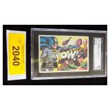 Graded 1966 Topps card Batman in Action