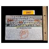 1977 Miami Dolphins team photograph-autographs