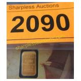 1/10th gram .999 pure gold miniature bar in