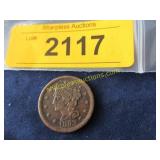1853 large penny