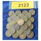 Bag of wheat pennies.