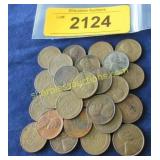 Bag of wheat pennies.