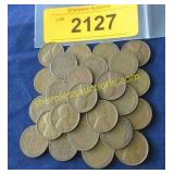 Bag of wheat pennies.